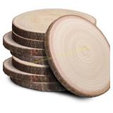 Wood Slices for Centerpieces - 8 pcs 7-8"