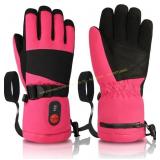 Kids Heated Gloves: 3-Heat Ski Gloves