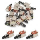 Fielect ZJ-A17 Key Switches, 15pcs, Black, sticky