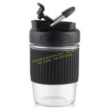 Sivaphe Reusable Glass Coffee Cup 12 oz