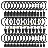 40 Pack Metal Curtain Rings, Clips, brushes, plast