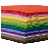 42pcs Felt Sheets 4x4 Assorted Squares