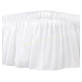 Biscaynebay Wrap Bed Skirt, Queen, 15" Drop clean