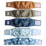 JoyDaog Reusable Dog Belly Bands 5 Pack M