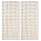 Jacquotha Waffle Towels 2-Piece (Mist White)