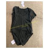 Mangopop Black Bodysuit Sz M & Pill Container