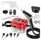 Handheld Steam Cleaner: 2500W Steamer (Red)