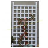 66' Country Garden Trellis Vinyl - White