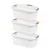 White Laundry Basket (3-Pack)