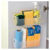 2 Pcs Kitchen Cabinet Door Organizer, Adhesive