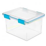 Sterilite 32qt Gasket Box Clear with Latches