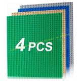 Husfunov 4 Pack Baseplates 10'x10' Multicolor