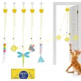 Potaroma Interactive Cat Feather Toys 5 Pcs