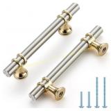 HOME EDIT Brushed Nickel/Brass Pulls, 5 Pack