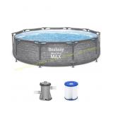 Bestway Steel Pro MAX 10' Pool Set, Gray