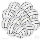 12 Pcs Volleyball Balloons, 18' Foil Balloons, clo