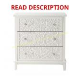 Farmhouse White 3-Drawer Chest, 26 in. Wide