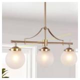 Farmhouse Gold 3-Light Island Chandelier