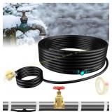 9ft Water Pipe Heat Cable - 7w/ft, Thermostat