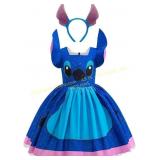 Hawaiian Princess Girls Dress & Headband