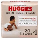 6 ct Huggies Size 4 Diapers, Skin Essentials 20 ct