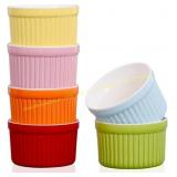 4oz Ramekins: Creme Brulee Dishes, Porcelain 6
