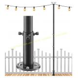 11ft String Light Poles   2 Pack