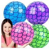 FUTUREPLUSX Mermaid Beach Ball 10' Inflatable