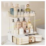 Delamu 3-Tier Bathroom Organizer, Amber