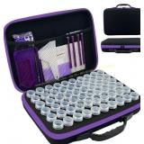 Diamond Painting Storage: 60 Slots Black Box