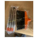 Broom & shower curtain