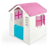 DOLU Pink Cottage Playhouse with Door