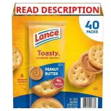 Lance Toasty Peanut Butter Crackers, 40 pk
