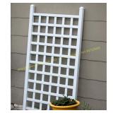 Dura-Trel Vinyl Trellis, White 35 x 66 in