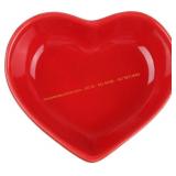 Heart Shape Ceramic Seasoning Dishes (Red)