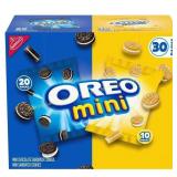 OREO Mini Mix Pack Sandwich Cookies, 30 pk