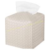 Tissue Box Cover PU Leather Tissue Holder, drill b