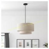 Modern 20' 3-Light Drum Chandelier Fixture