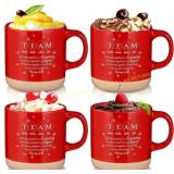 Didaey 4 Pcs Ceramic Coffee Mugs Gifts