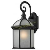 Traditional Black Hexagon Outdoor Wall Light