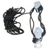 Rope Hoist Pulley System 8:1 Lifting 4400 LB