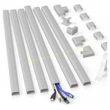 Delamu 94.5in Cord Covers for Wires on Wall
