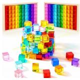 Meooeck Colored Acrylic Gem Cube Blocks
