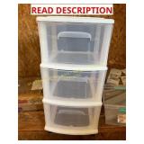 4ct Variety Plastic Storage Containers See Photos