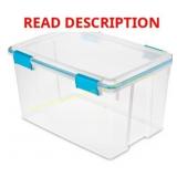 Sterilite 54 Qt Gasket Box with Latches 4ct