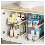 Delamu 2-Tier Under-Sink Organizer, Amber