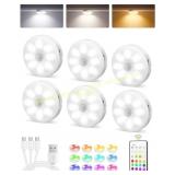 EZVALO 6-Pack Rechargeable Motion Light