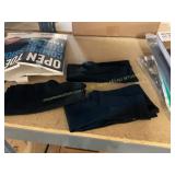 Open toe compression socks.
