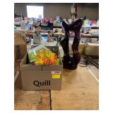 Vases, Artificial Flowers, Bowl, Lamp