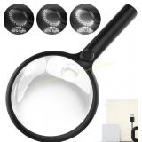 Handheld Magnifier, 5-Inch Lens for Books